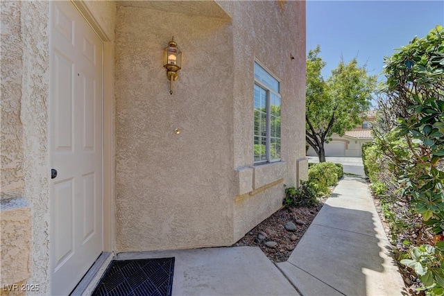 108 Broken Rock Dr, Henderson, NV 89074 - entrance to property with stucco siding
