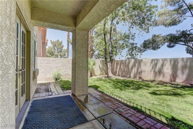 108 Broken Rock Dr, Henderson, NV 89074 - fenced backyard with a patio