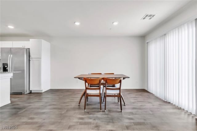 7977 Whisper Words Ave, Las Vegas, NV 89113 - dining area featuring recessed lighting, baseboards, and wood finished floors