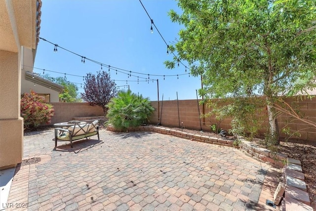 6247 Sugartree Ave, Las Vegas, NV 89141 - fenced backyard featuring a patio