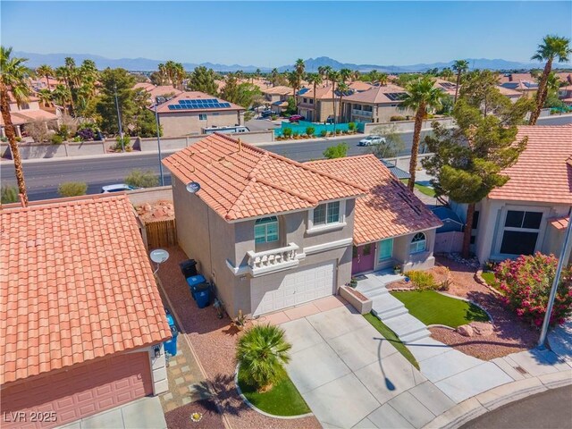 2080 Silver Breeze Ave, Las Vegas, NV 89183 - aerial perspective of suburban area featuring a mountainous background