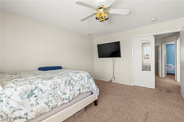 2080 Silver Breeze Ave, Las Vegas, NV 89183 - carpeted bedroom featuring ceiling fan and baseboards