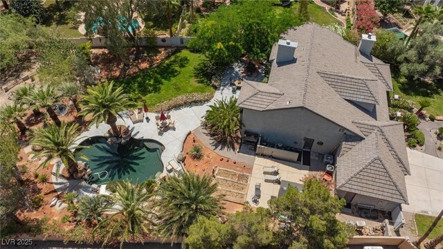 2222 Lucerne Ct, Henderson, NV 89014 - aerial view of property's location