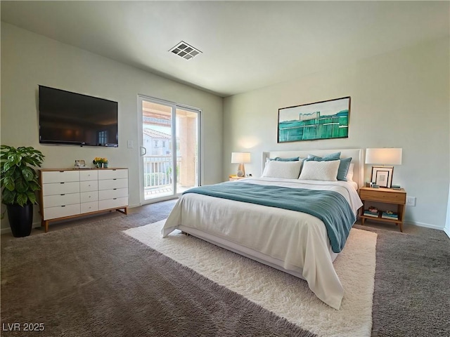 7469 Margollini St, Las Vegas, NV 89148 - carpeted bedroom featuring access to outside and baseboards