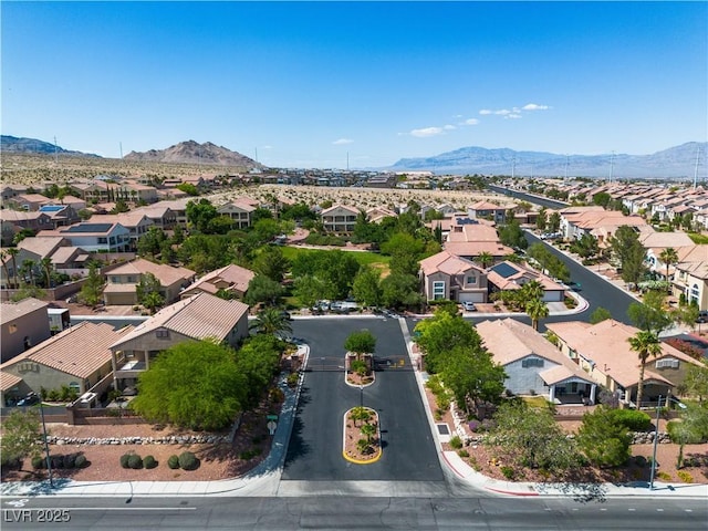 4016 Owlshead Mountain St, Las Vegas, NV 89129 - aerial view of residential area featuring a mountainous background