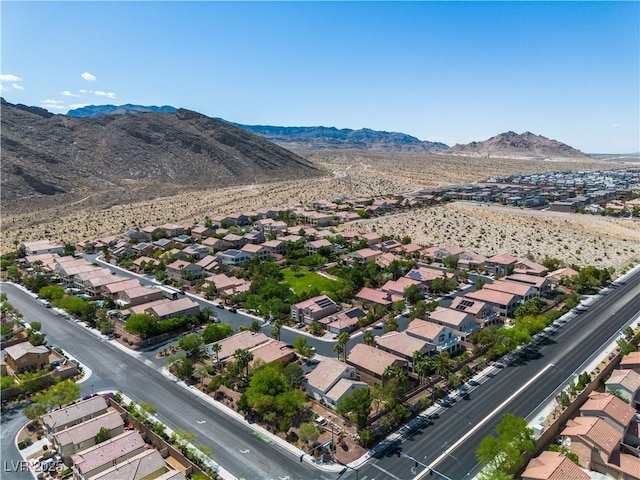 4016 Owlshead Mountain St, Las Vegas, NV 89129 - aerial perspective of suburban area with a mountain backdrop