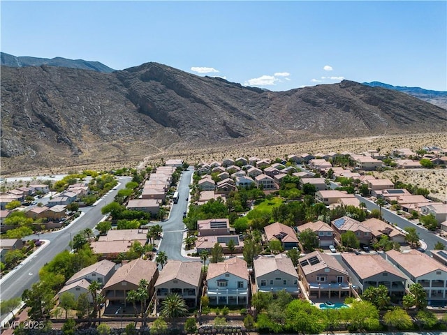 4016 Owlshead Mountain St, Las Vegas, NV 89129 - aerial view of residential area with a mountainous background