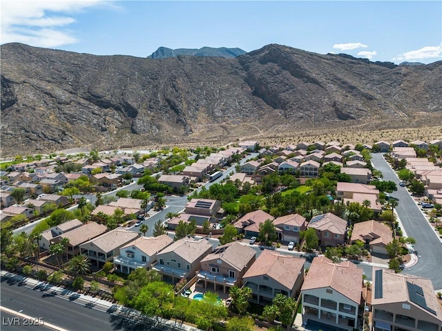 4016 Owlshead Mountain St, Las Vegas, NV 89129 - aerial perspective of suburban area featuring a mountainous background