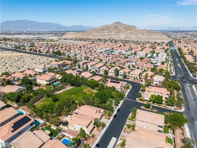4016 Owlshead Mountain St, Las Vegas, NV 89129 - aerial view of property's location featuring nearby suburban area and a mountainous background