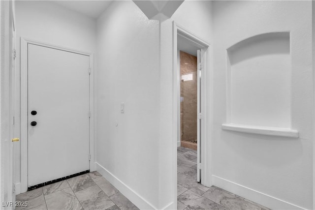 4016 Owlshead Mountain St, Las Vegas, NV 89129 - entrance foyer with light marble finish floors and baseboards