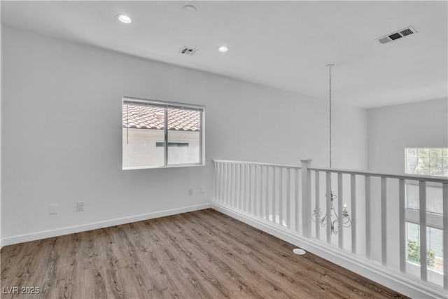 4016 Owlshead Mountain St, Las Vegas, NV 89129 - spare room with wood finished floors, recessed lighting, and baseboards