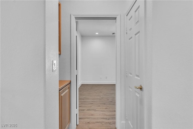 4016 Owlshead Mountain St, Las Vegas, NV 89129 - corridor with wood finished floors, baseboards, and recessed lighting