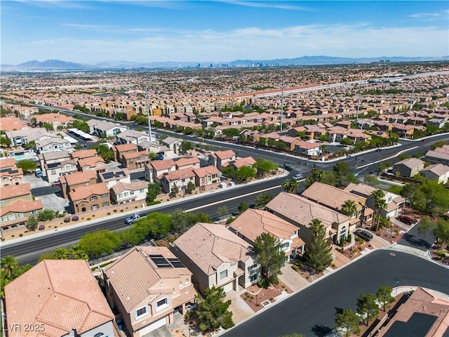 4016 Owlshead Mountain St, Las Vegas, NV 89129 - aerial perspective of suburban area featuring a mountainous background