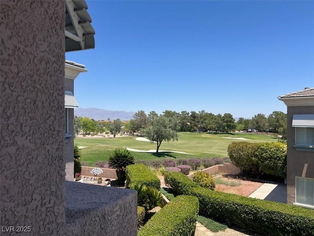 9116 Vista Greens Way Unit 104, Las Vegas, NV 89134 - view of grassy yard with a mountain view and golf course view