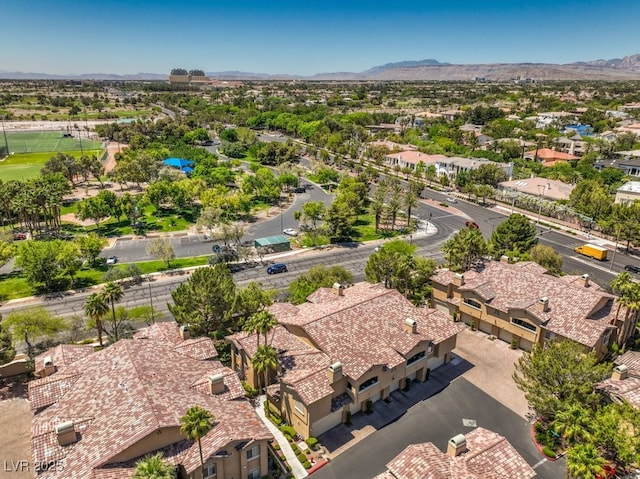 8737 Red Brook Dr Unit 204, Las Vegas, NV 89128 - aerial perspective of suburban area featuring a mountainous background