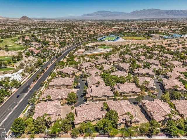 8737 Red Brook Dr Unit 204, Las Vegas, NV 89128 - aerial view of property's location featuring mountains and nearby suburban area