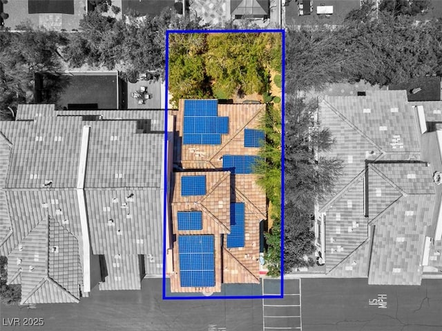 9975 Sand Key St, Las Vegas, NV 89178 - aerial overview of property's location featuring property parcel outlined