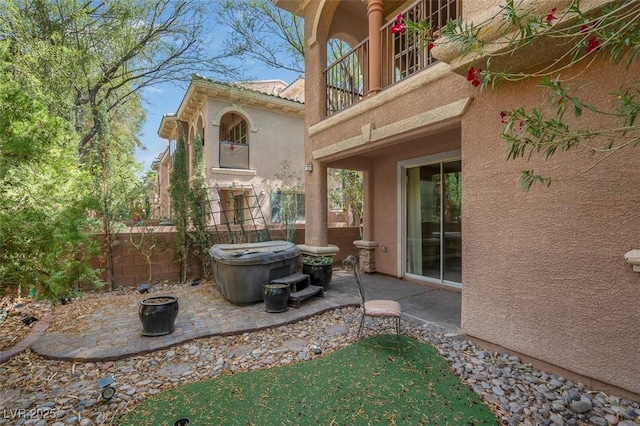 9975 Sand Key St, Las Vegas, NV 89178 - patio / terrace with a hot tub and a patio area