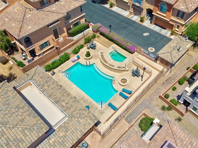 9975 Sand Key St, Las Vegas, NV 89178 - bird's eye view of a pool