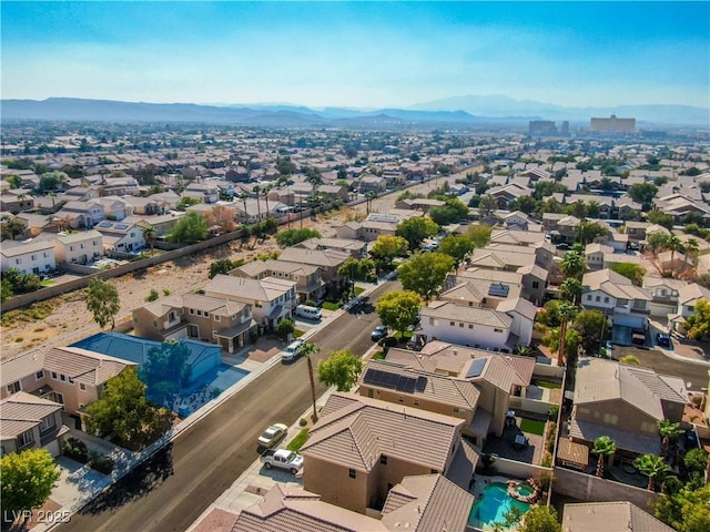 669 Elliot Peak Ave, Las Vegas, NV 89183 - aerial view of residential area with a mountainous background