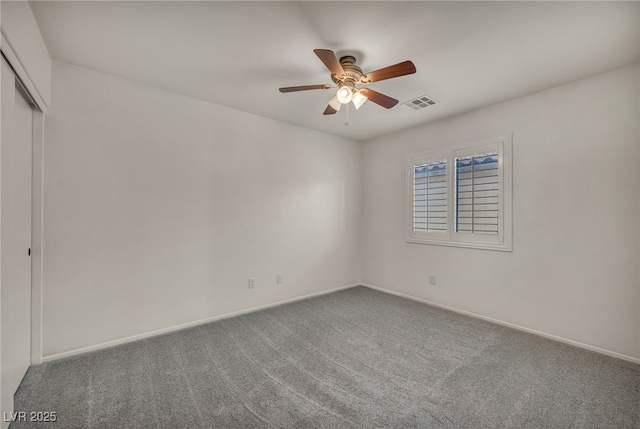 5553 Coral Gate St, Las Vegas, NV 89148 - carpeted empty room with a ceiling fan and baseboards