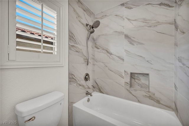 5553 Coral Gate St, Las Vegas, NV 89148 - bathroom featuring toilet and bathtub / shower combination