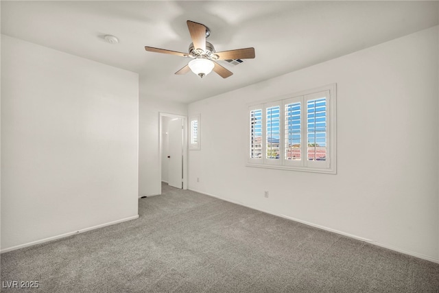 5553 Coral Gate St, Las Vegas, NV 89148 - carpeted empty room with ceiling fan, a smoke detector, and baseboards