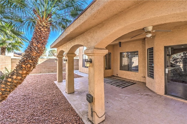 8932 Beach Front Dr, Las Vegas, NV 89117 - view of patio / terrace featuring a ceiling fan