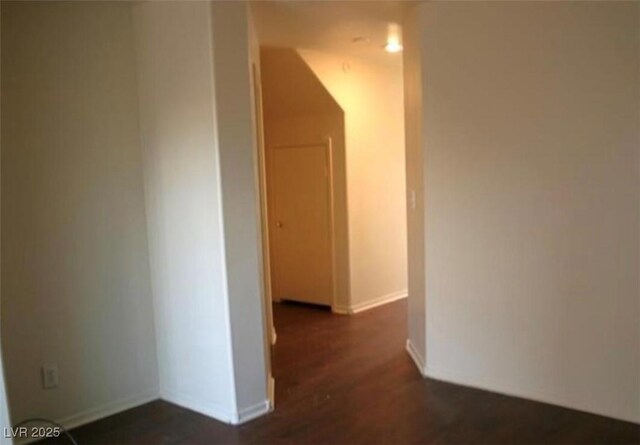 9402 Crimson Sky St, Las Vegas, NV 89178 - hall with dark wood finished floors and baseboards
