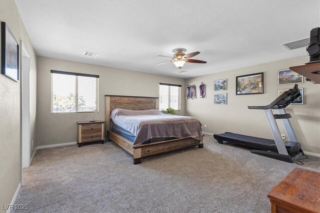 8925 Kenzie Cove St, Las Vegas, NV 89131 - bedroom with carpet, baseboards, and ceiling fan