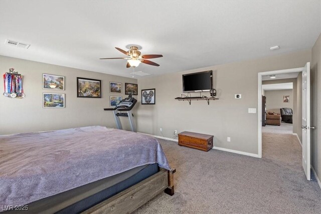 8925 Kenzie Cove St, Las Vegas, NV 89131 - bedroom featuring carpet, baseboards, and a ceiling fan