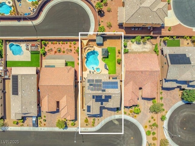 8925 Kenzie Cove St, Las Vegas, NV 89131 - aerial view of a pool area