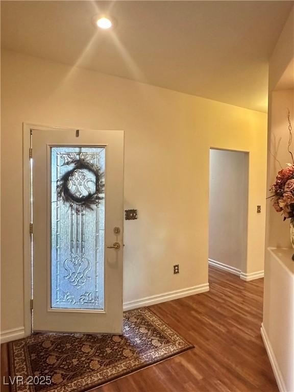 2138 Grand Traverse St, Henderson, NV 89052 - entryway featuring wood finished floors and baseboards
