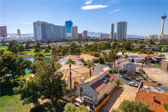 2845 Queens Courtyard Dr, Las Vegas, NV 89109 - bird's eye view of skyline