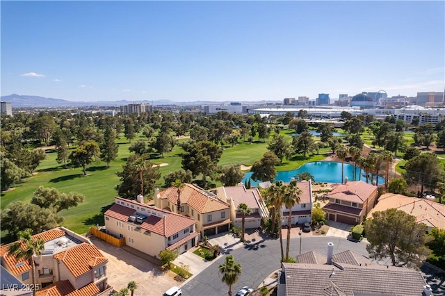 2845 Queens Courtyard Dr, Las Vegas, NV 89109 - view of urban area with a water and mountain view and a local golf course