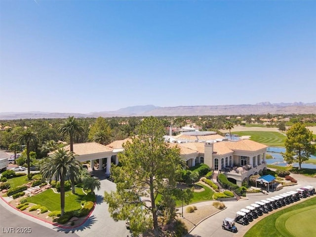 1813 Skyline Dr, Las Vegas, NV 89117 - aerial view of a water and mountain view and a local golf course