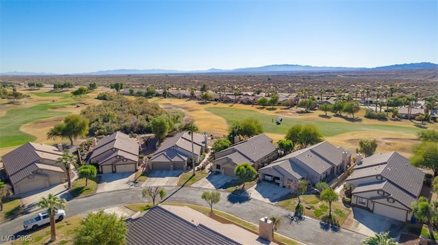 1441 Palm Dr, Laughlin, NV 89029 - aerial view of residential area featuring a mountainous background and a golf course