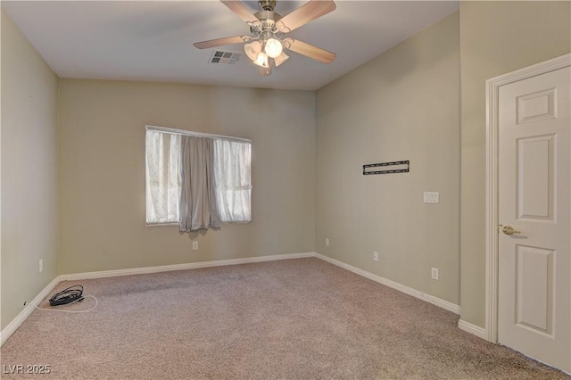 5552 Dueces Wild Ct Unit 101, Las Vegas, NV 89122 - unfurnished room featuring carpet, a ceiling fan, and baseboards