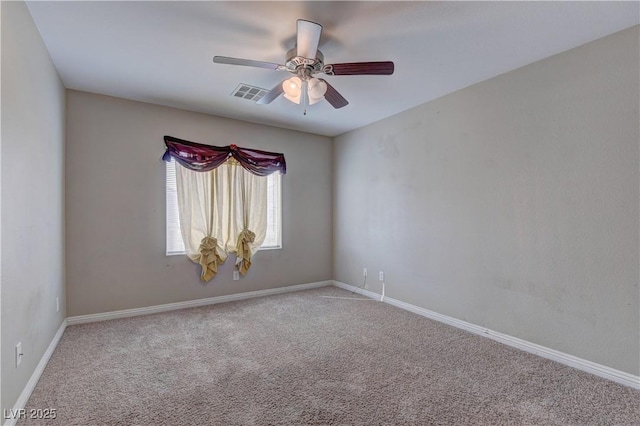 5552 Dueces Wild Ct Unit 101, Las Vegas, NV 89122 - carpeted empty room featuring ceiling fan and baseboards