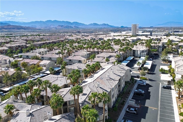 7143 S Durango Dr Unit 202, Las Vegas, NV 89113 - aerial view of residential area featuring a mountain backdrop