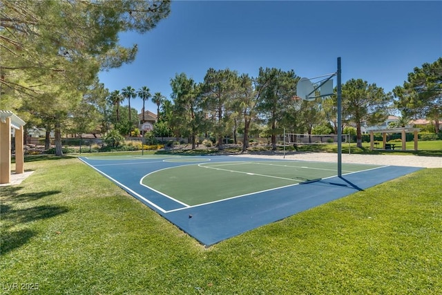 2904 Channel Bay Dr, Las Vegas, NV 89128 - view of sport court with community basketball court and a yard