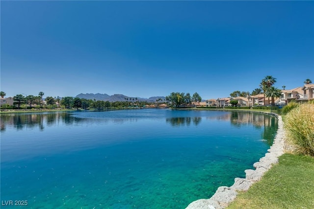 2904 Channel Bay Dr, Las Vegas, NV 89128 - water view with a mountain backdrop