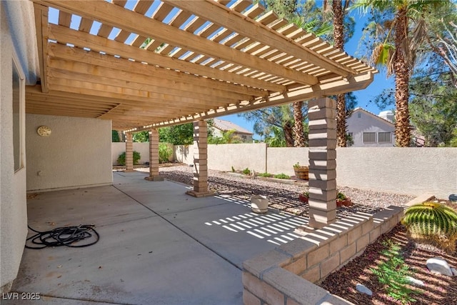 2904 Channel Bay Dr, Las Vegas, NV 89128 - fenced backyard with a patio and a pergola