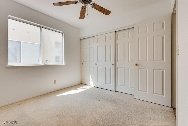 2904 Channel Bay Dr, Las Vegas, NV 89128 - unfurnished bedroom with carpet floors, a closet, and ceiling fan