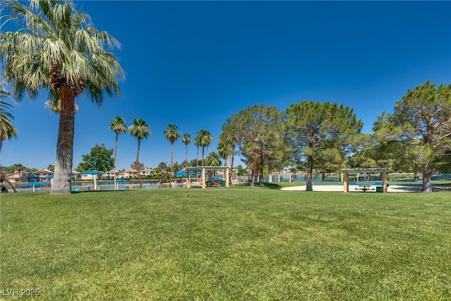 2904 Channel Bay Dr, Las Vegas, NV 89128 - view of community featuring a lawn