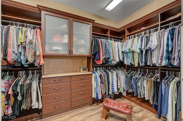 748 Puerto Real Ct, Las Vegas, NV 89138 - walk in closet featuring light wood finished floors
