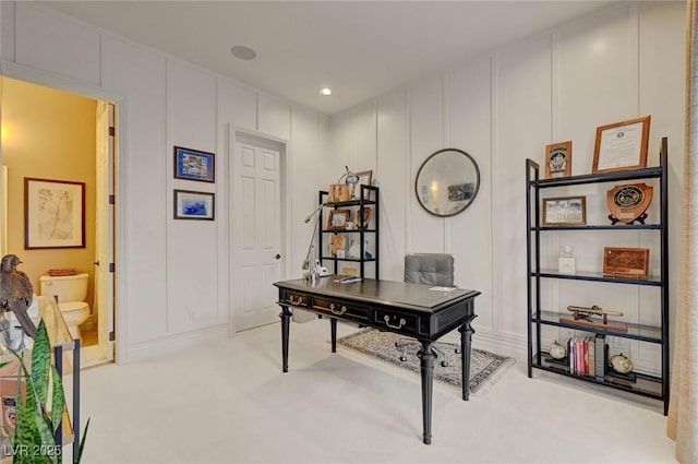 748 Puerto Real Ct, Las Vegas, NV 89138 - home office with a decorative wall and carpet