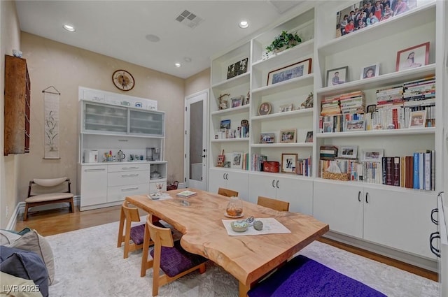 748 Puerto Real Ct, Las Vegas, NV 89138 - dining area featuring light wood-style flooring and recessed lighting