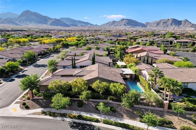 748 Puerto Real Ct, Las Vegas, NV 89138 - aerial view of residential area with mountains