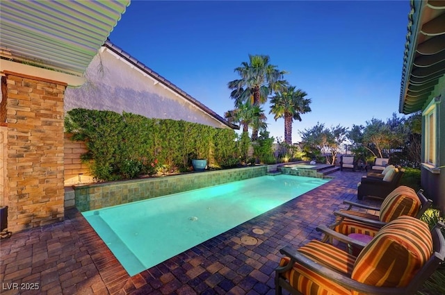 748 Puerto Real Ct, Las Vegas, NV 89138 - view of pool featuring a patio area and a pool with connected hot tub